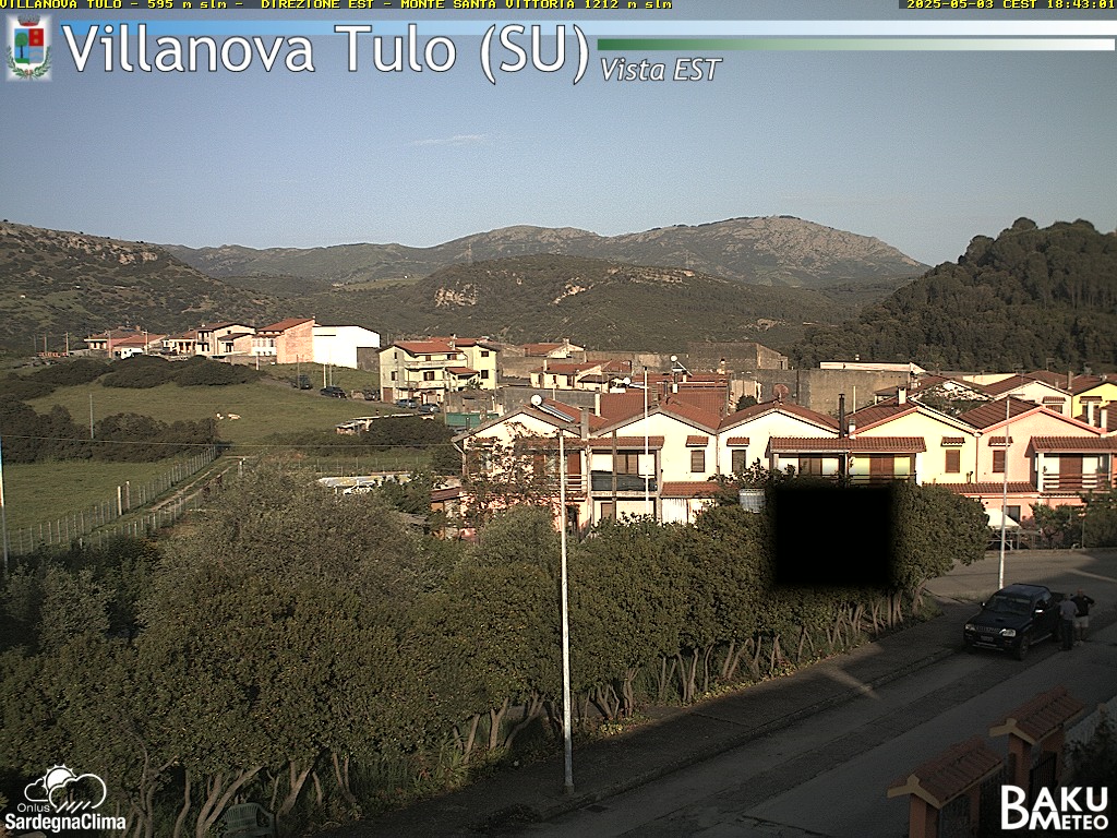 immagine della webcam nei dintorni di Bruncu Spina: webcam Villanova Tulo
