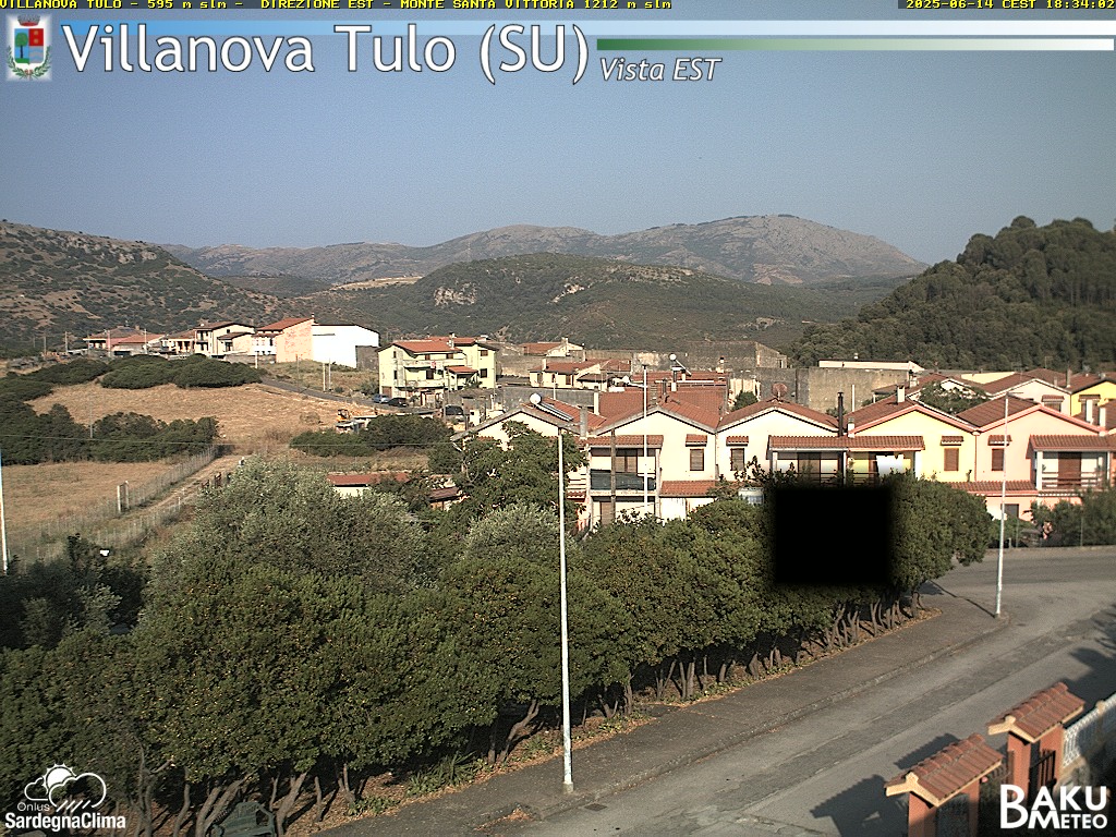 immagine della webcam nei dintorni di Seui: webcam Villanova Tulo