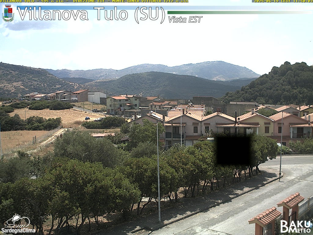 immagine della webcam nei dintorni di Aritzo: webcam Villanova Tulo